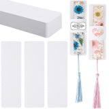 Garvee Juego de 50 Fundas para Marcapáginas de Papel Kraft, Tamaño 4.5x15cm, Diseño DIY, Material Resistente, Uso Versátil para Manualidades y Regalos - Blanco