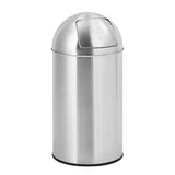 Garvee Contenedor De Basura De Acero Inoxidable Resistente Con Cubo Interior Extraíble Para Hogar Y Oficina, Tapa De Empuje, Antihuellas, Slim, Plateado - Color Acero Inoxidable 70L 39 Por 39 Por 88Cm