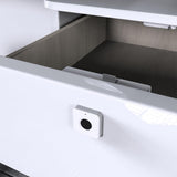 Garvee Cerradura Inteligente de Huella para Cajones y Gabinetes, Ultra Estrecha, RGB, Oficina, Batería Larga Duración, USB Emergencia