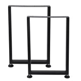 Garvee Patas de Mesa Metálicas Ajustables 37×45 cm Acero Carbono 399 kg Hogares Mesas de Café, Comedor Negro Mate