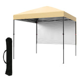 Garvee Pabellón De Jardín Plegable 2,2x2,2m Resistente Al Agua Y UV Con Laterales Desmontables Ajustable Oxford Azul Para Exteriores Y Fiestas - Color Crema