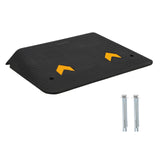 Garvee Rampas de Umbral de Goma 9 cm para Accesibilidad, Capacidad 14969 kg, Superficie Antideslizante, Portátil, para Entradas de Hogar, Negro