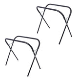 Garvee Banco de Trabajo Portátil Ajustable 340 kg, Plegable con Almohadilla, Acero Resistente Antióxido para Talleres y Reparaciones DIY - Negro