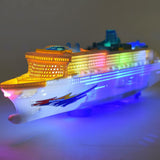 Garvee Barco De Crucero A Control Remoto Para Niños, Efectos Luz y Sonido, Compacto 49x6x11cm, Juguete Educativo, para Habitación Infantil