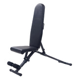 Garvee Banco de Pesas Ajustable 362 kg Capacidad, 11 Niveles, Piel PU, Plegable, Acero Resistente para Gimnasio en Casa - Negro & Naranja