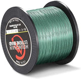 Garvee Soga de Pesca Trenzada 4 Hilos, PE de Calidad, 0.36mm de Grosor, 500m de Longitud, Capacidad 22.7 Kg, Verde Oscuro, Resistente al Desvanecimiento, para Agua Dulce y Salada - Verde Oscuro