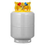 Garvee Cilindro de Recuperación de Refrigerante Pre-Purificado con Válvula Y para HVAC, Cumple DOT, Construcción Duradera