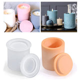 Garvee Formas De Silicona Para Velas Y Cemento Moldes Con Tapas Reutilizables Para Decoración Artesanal
