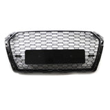 Garvee Rejilla De Parachoques Delantero Para A4L RS4 2017-2019, Malla Panal, Marco Resistente, Accesorios De Auto, Versión Europea, Negro