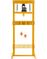 Garvee Prensa Hidráulica de Taller 20 Toneladas H-Frame Resistente Mesa Ajustable Acero Sistema de Botella Para Metalurgia y Garaje - Amarillo