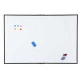 Garvee Pizarra magnética 152x102cm, marco de aluminio robusto, superficie suave, bandeja para marcadores, para oficina, aula y hogar - Negro