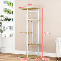 Garvee Soporte para plantas de metal Garvee de 5 niveles, soporte de macetas para esquina, estante de exhibición para interior y exterior, para sala de estar