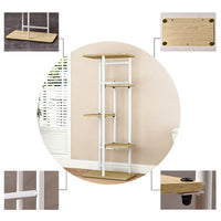 Garvee Soporte para plantas de metal Garvee de 5 niveles, soporte de macetas para esquina, estante de exhibición para interior y exterior, para sala de estar