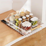 Garvee Organizador De Gabinete Extraíble Cajón Deslizante Resistente Para Cocina Y Despensa Plegable Negro - Blanco