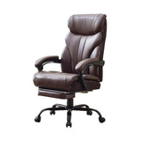 Garvee Silla Oficina Grande y Alta con Reposapiés, Reclinable 90-155°, Cuero Transpirable, Soporte Ergonómico, Ajustable para Trabajo y Descanso, Negra, 227 kg - Piel Sintética
