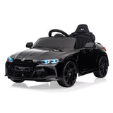 Garvee Coche Eléctrico 12V Licenciado, Control Remoto 2.4G, LED, Música, Material PP y Metal, Seguridad, 3-8 años, Interior y Exterior, Negro - Negro
