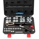 Garvee Kit De Herramientas Hidráulicas Para Abocardado 33PCS - Acero Duradero - Para Tuberías De Cobre Y Acero - Preciso Abocardado Doble 45°