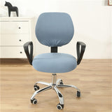 Garvee Funda Para Silla De Oficina Elástica Protectora Ajustable Poliéster Spandex Universal Oficina Hogar Multicolor - Azul Gris