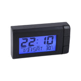 Garvee Reloj Termómetro Coche LCD 2en1 Luz Fondo Azul Fecha Compacto Portátil CT66