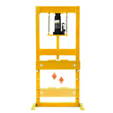Garvee Prensa Hidráulica de Taller 6 Ton H-Frame Acero Ajustable para Metalurgia y Garage, 6-20 Ton, Negro - Amarillo