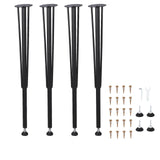 Garvee Patas de Mesa de Metal Modernas Alta Capacidad de Carga Acero Resistente Compatible con Madera y Vidrio para Hogar y Oficina - Columna B 26.7 Pulgadas