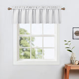 Garvee Cortinas de cocina valance opacas y térmicas 132x38.1cm, material pesado para ventanas pequeñas, protección privacidad