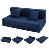 Garvee Sofá Cama Plegable con Almohadas Convertible Espuma Viscoelástica Tela Transpirable Gris para Sala y Oficina