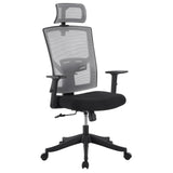 Garvee Silla De Oficina Mesh SP-VC-AMOTAI Negra Y Gris, Transpirable, Ergonómica, Ajustable Para Oficina Y Hogar - Negro & Gris