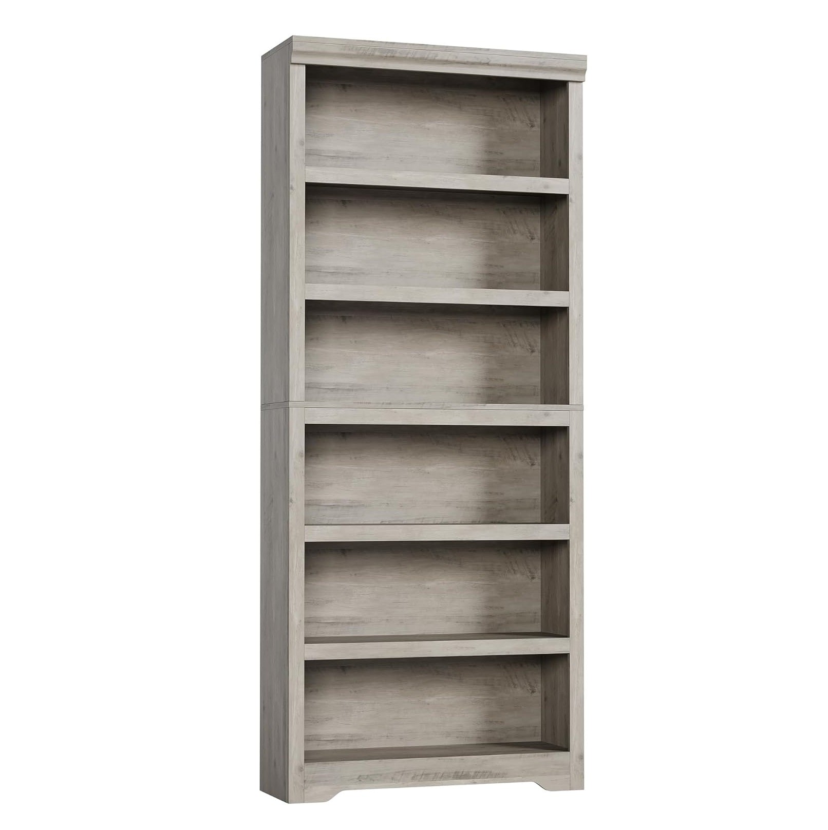 Garvee Estantería de 6 niveles alta ajustable, MDF resistente, gris, para hogar y oficina, 191cm