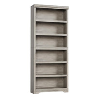 Garvee Estantería de 6 niveles alta ajustable, MDF resistente, gris, para hogar y oficina, 191cm