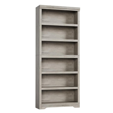 Garvee Estantería de 6 niveles alta ajustable, MDF resistente, gris, para hogar y oficina, 191cm