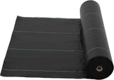 Garvee Tela Antimalas 183cm x 9144cm Polipropileno 2.4 oz Resistente Fácil Instalación Jardines Control Erosión - Negro Dack