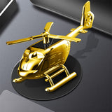 Garvee Ambientador Para Coche Difusor De Aroma Solar Helicóptero Hoja Rotativa Sólida Oro - Dorado