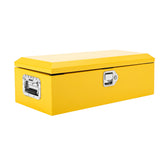 Garvee Caja de Herramientas de Hierro Amarilla, Placa Diamante Compacta, 76×33×24cm para Pickup RV Remolque - Amarillo