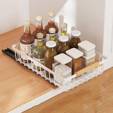 Garvee Organizador De Gabinete Extraíble Cajón Deslizante Alta Resistencia Sin Taladros Estante Plegable Para Cocina - Blanco