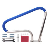 Garvee Barandilla para Escalera de Piscina de Acero Inoxidable, Pasamanos de Seguridad Antióxido con Cubierta Térmica Antideslizante de Nailon, 100x81 cm, Azul