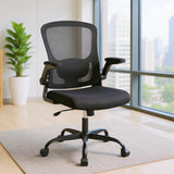 Garvee Silla de Oficina Ergonómica de Malla con Soporte Lumbar 2D y Reposabrazos Ajustables Capacidad 158 kg Silla Giratoria 360 Grados Negro - Malla Negra