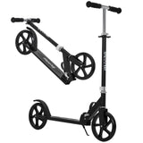 Garvee Patinete Kick para Niños y Adultos, Ruedas Grandes 8IN, Plegable Ligero, 3 Niveles Ajustables, Negro, Uso Urbano - Negro