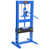 Garvee Prensa Hidráulica 6 Toneladas Ajustable Marco en H Acero Carbono Uso Taller Automotriz - Azul