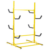 Garvee Soporte Para Kayak Freestanding Acero Antióxido Capacidad 4 Kayaks Base Triangular Estable Protección Antirayaduras Uso Interior Y Exterior