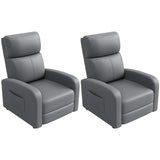 Garvee Juego de 2 Sofás Cama, Color Gris, para Sala de Estar - Gris