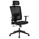 Garvee Silla De Oficina Mesh SP-VC-AMOTAI Negra - Transpirable, Ergonómica, Ajustable, Giratoria Para Oficina Y Hogar - Negro