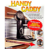 Garvee Bandeja Deslizante Multifuncional para Cocina, Tapete Extensible para Máquina de Café, Licuadora, Tostadora, 30.2x21.7x2.5 cm, Negro