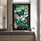 Garvee Película de vidrio esmerilado para ventanas, pegatinas de privacidad, bloqueo UV, sin adhesivo, estática para baño, hogar y oficina, 45x100cm - 45 x 100 cm