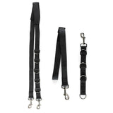Garvee Set De Cuidado Para Mascotas PP 3 Piezas Arnés De Baño Para Perros Nylon Resistente Con Protección De Abdomen Correa Ajustable Ideal Para Entrenamiento Y Baño - Negro