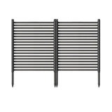 Garvee Pantalla de Privacidad Exterior 120x89cm Pack 2 Unidades, Valla Decorativa de Metal Antióxido Diseño Animal, Resistente Intemperie Fácil Instalación para Jardín y Patio
