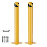 Garvee Bollardos De Seguridad De Acero Pesado 42 In Reflectantes Y Removibles Para Garajes Y Almacenes Diámetro 4.5 In