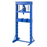 Garvee Prensa Hidráulica 20 Toneladas H-Frame Ajustable Resistente Acero Placas de Prensa Taller de Garaje Azul - Azul