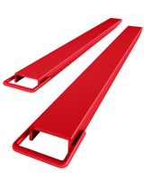Garvee Extensiones de Horquilla Metálicas para Levantamiento de Cargas Largas en Almacén Industrial 152cm Amarillo - Rojo
