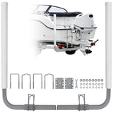Garvee Set de 2 Guías para Remolque de Barcos, Soportes Laterales Ajustables de 110 cm con Postes de PVC, Kit de Carga para Embarcaciones y Lanchas - 